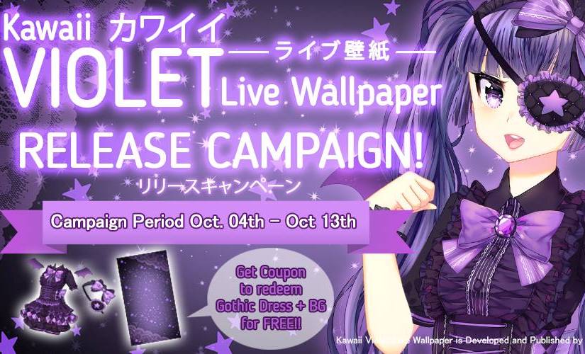 Violet Live Wallpaper Release Campaign